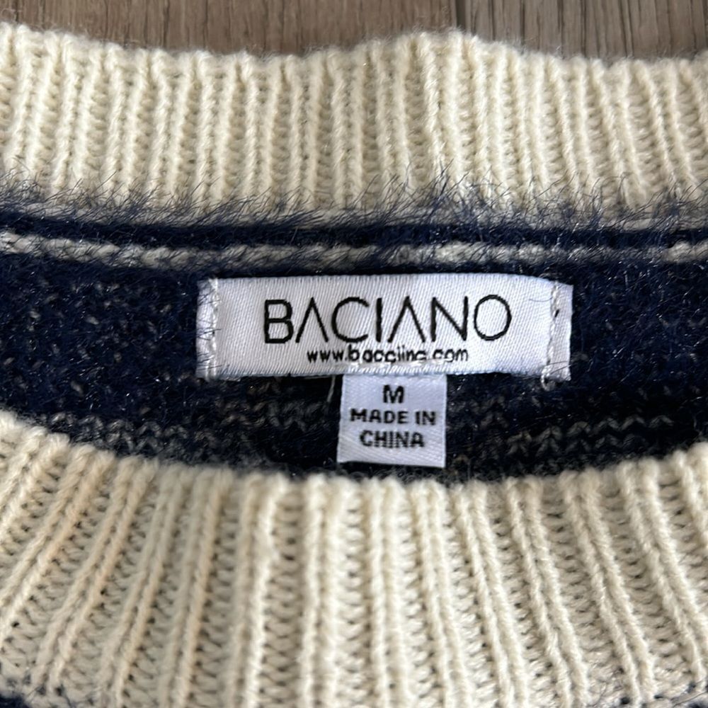 BACIANO WOOL BLEND TUNIC SWEATER EEEUC RETAILS OVER $150 SIZE SM - Picture 4 of 5